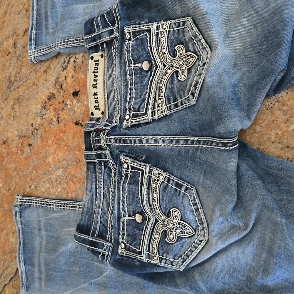 Rock Revival Aleanor boot cut jeans rhinestones